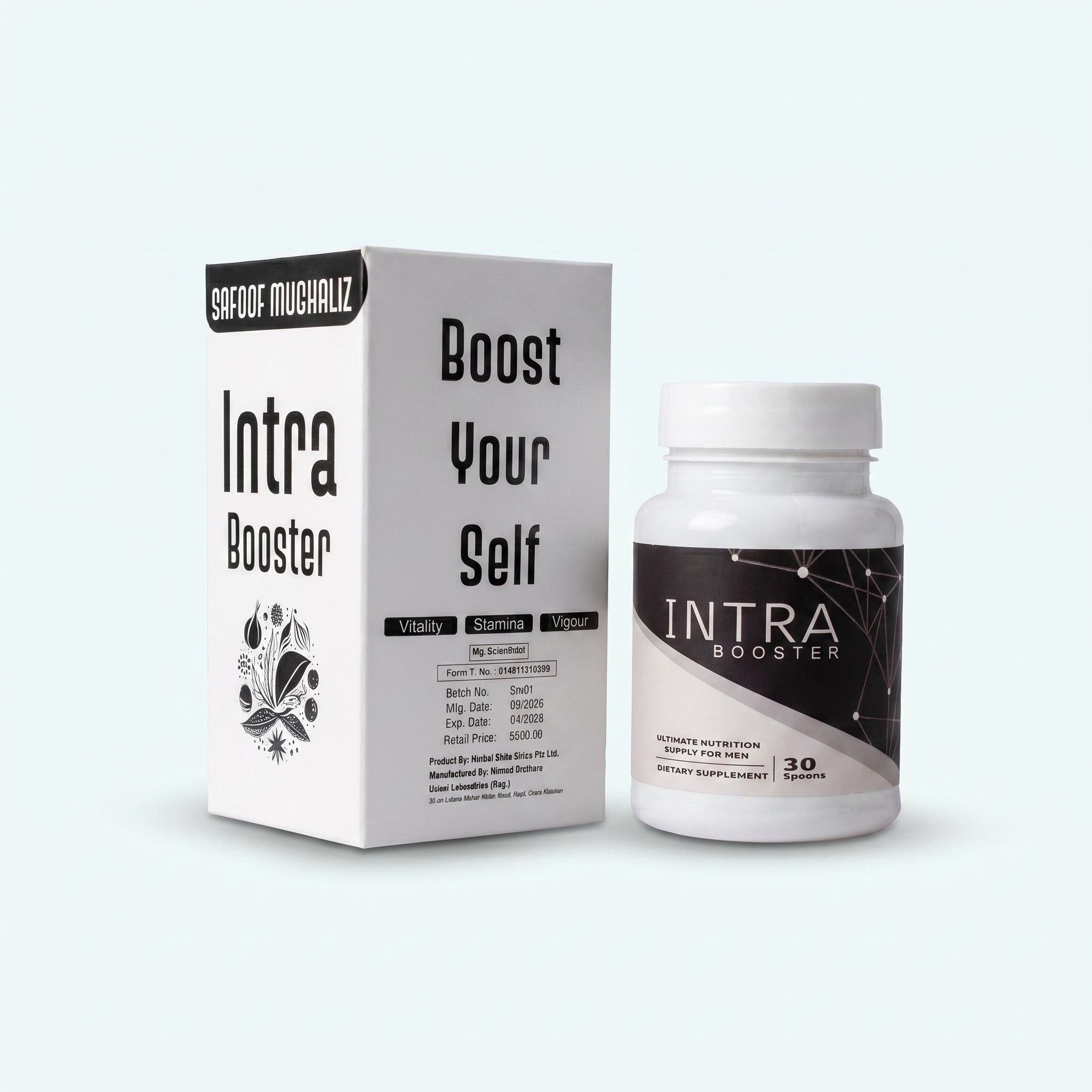 Intra Booster – Natural Energy & Performance Support for Men (30 Servings)