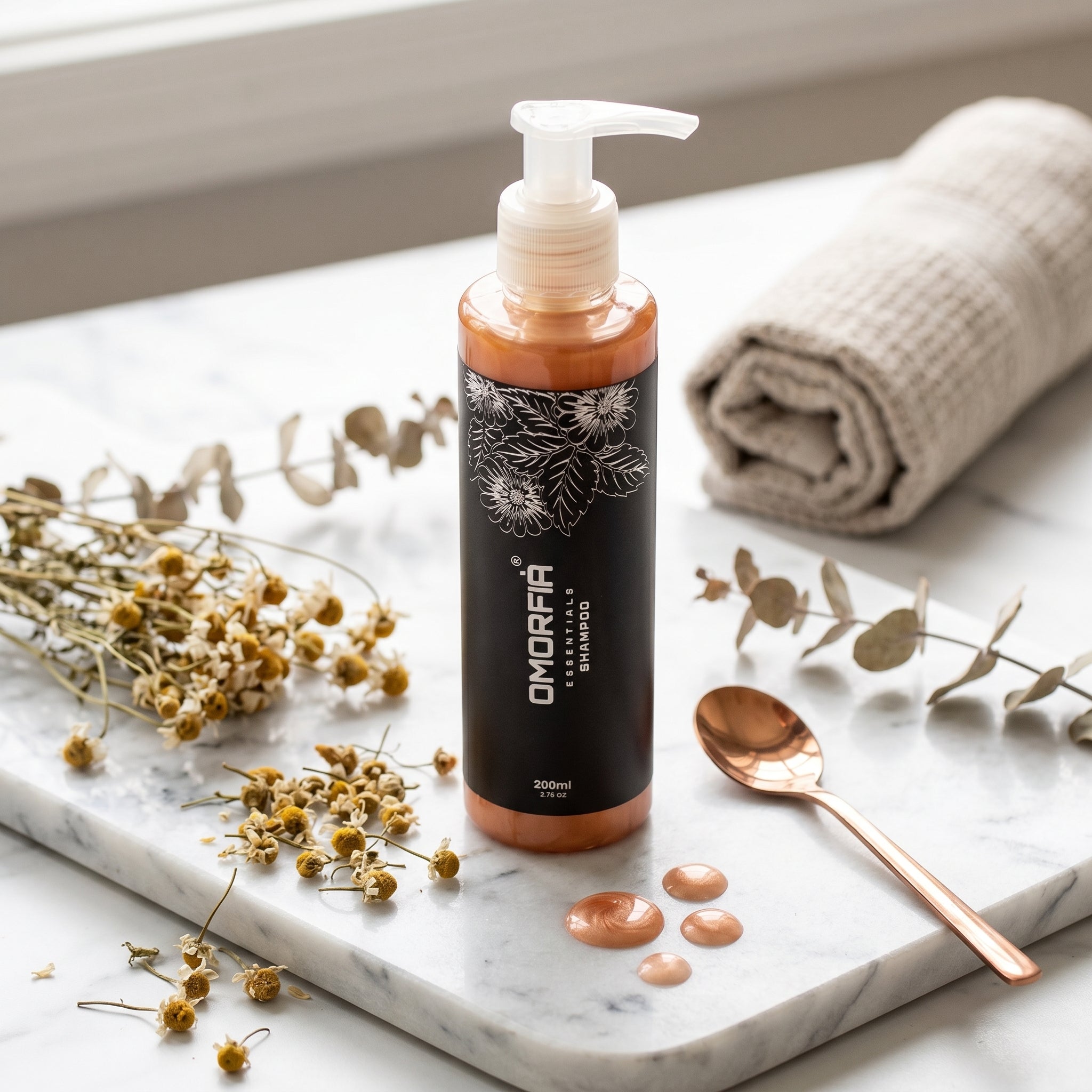 Omorfia Herbal Shampoo – Deep Clean & Hair Strength Formula (200ml)