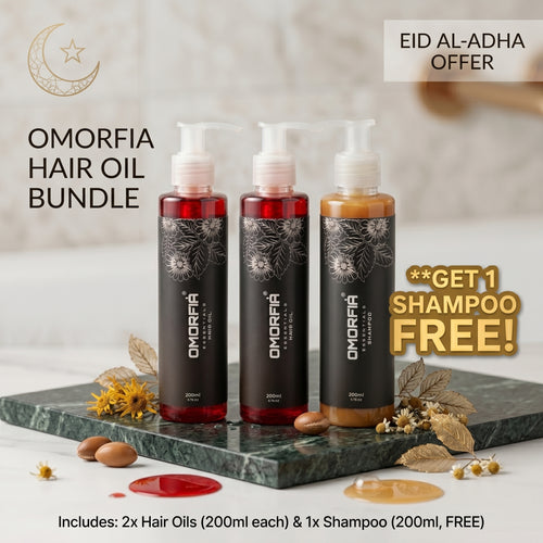 Omorfia Eid Special Bundle – Buy 2 Hair Oils & Get 1 Shampoo FREE